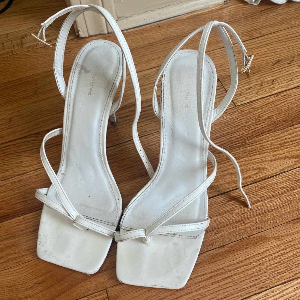 Super cute white heels
